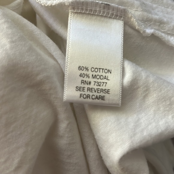 Dana Buchman White Tank with Embellished Front Design SZ XL Extra Large - Picture 6 of 7